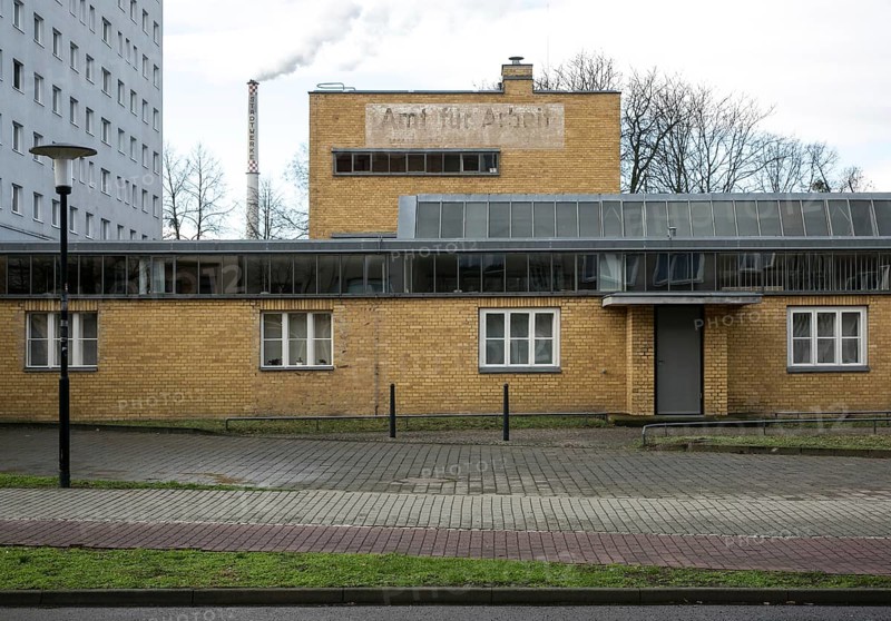 Dessau former labour office 1928-29 by Walter Gropius Partial view from east Dessau