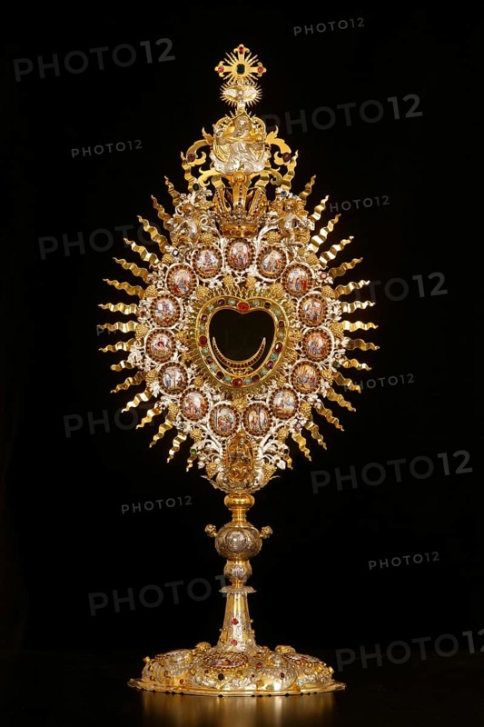 Built in 1830 by Georg Moller, rebuilt 1949-1953, Monstrance, St., Saint, Saint