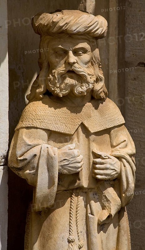 Christusritterburg, monastery church south portal, tympanum, St., Sankt, Saint