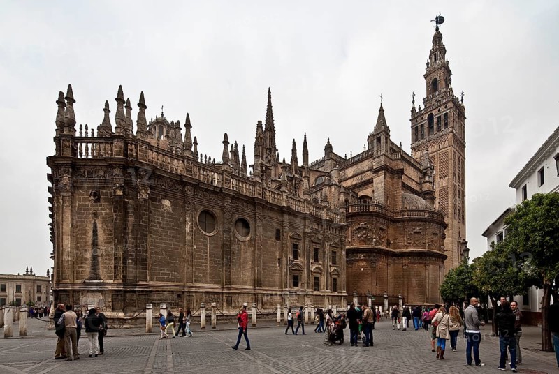 Seville, Cathedral. View from south-east left Chapter House Seville, Cathedral Seville, Cathedral, St., Saint, Saint