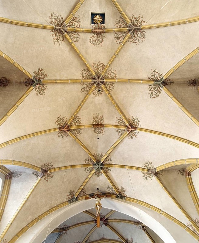Bad Birnbach. Late Gothic vault, St., Sankt, Saint