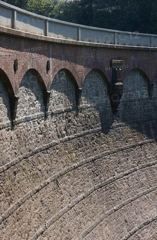 Germany's first drinking water dam, 1891, dam wall
