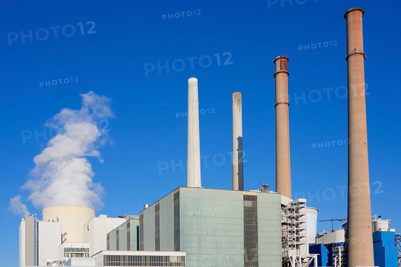 Großkrotzenburg, Bavaria, Germany, Uniper coal-fired power plant Staudinger, Power plant coal-fired power plant, Europe