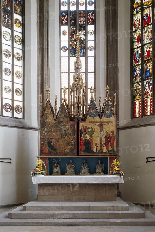 Nuremberg, Protestant parish church of St Jokob. High altar from around 1370, weekday side, St, Saint, Saint