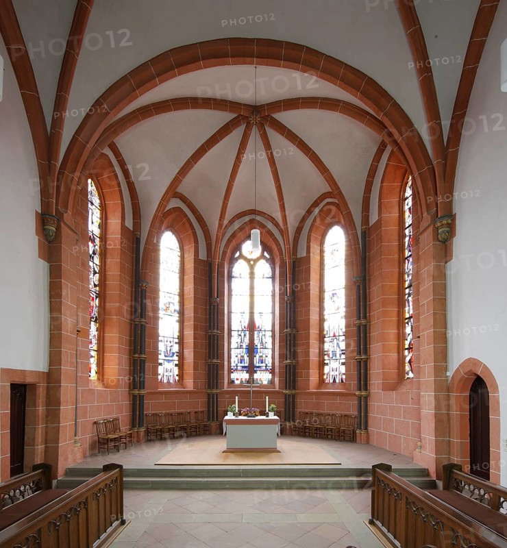 Choir, view into the apse Church of St., Church of St., St., St., Saint