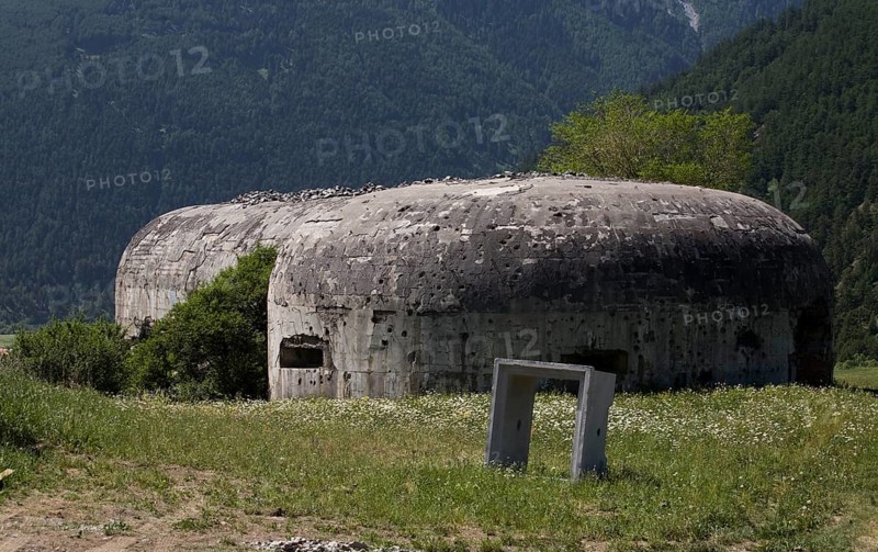 Italy S-Tyrol Laatsch Bunker on the road to Malles/Mals