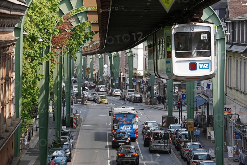 Suspension railway from Wuppertal-Oberbarmen to Wuppertal-Vohwinkel