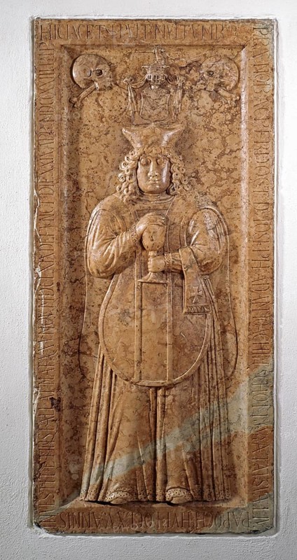 Bad Birnbach, parish church. Epitaph in memory of Pastor Dr Joseph Adam Joachim Schott. Died 1723, St, Saint, Saint