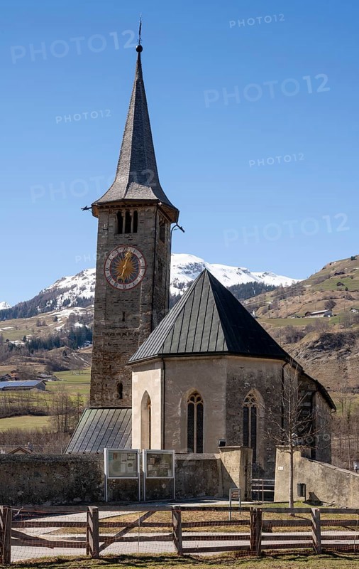 Zillis, village church of St Martin, view from the east