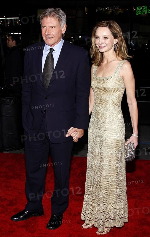 Calista Flockhart and Harrison Ford at the Los Angeles premiere of 'Extraordinary Measures' held at the Grauman's Chinese Theater in Hollywood, USA on January 19, 2010, Hollywood, California, USA, North America