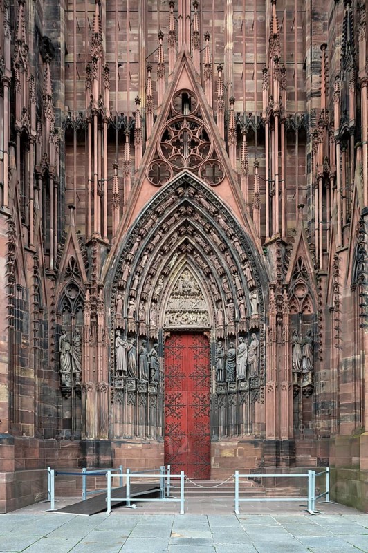 Strasbourg Cathedral, Cathédrale Notre-Dame de Strasbourg, west façade, south portal