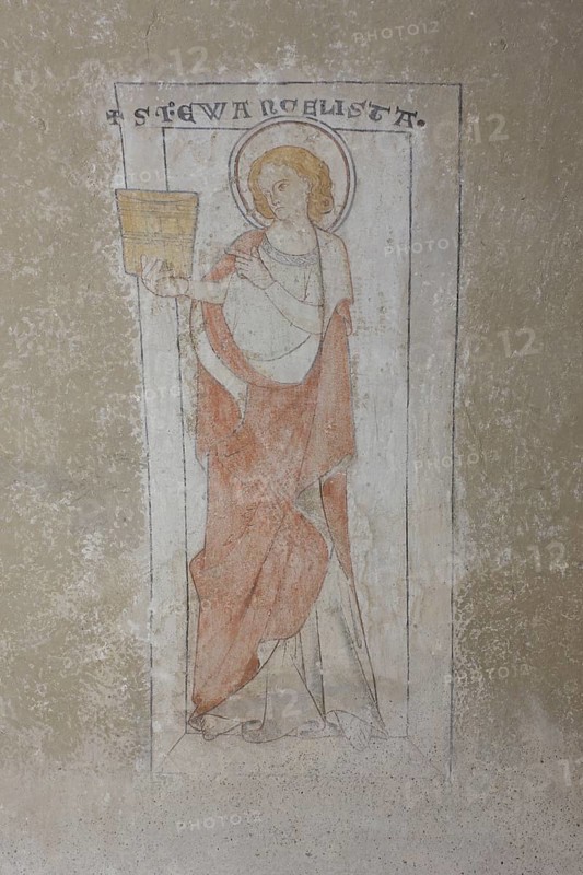 Burial chapel in the southern choir tower, fresco by Johannes Ev. church St., church Sankt, St., Sankt, Saint