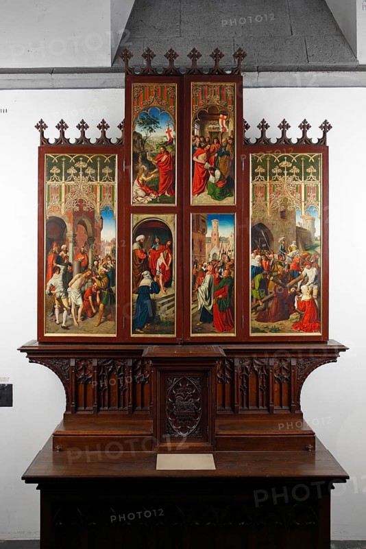 Neo-Gothic altar, Closed state, St., Saint, Saint