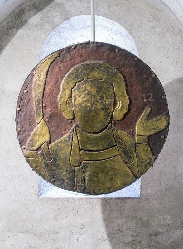 Constance, Minster, Romanesque gold disc in the crypt, Pelagius disc