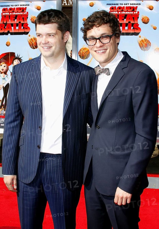 Phil Lord and Chris Miller at the Los Angeles premiere of 'Cloudy With A Chance Of Meatballs' held at the Mann Village Theater jn Westwood, USA on September 12, 2009, Westwood, California, USA, North America