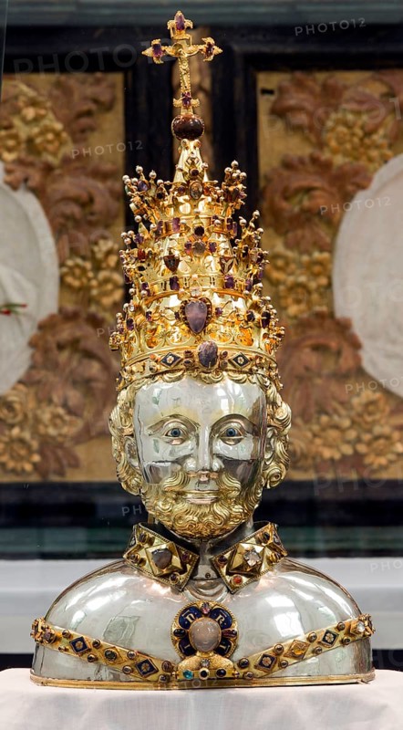 Cornelius Chapel, reliquary bust of St Cornelius, 14th century, St, Saint, Saint