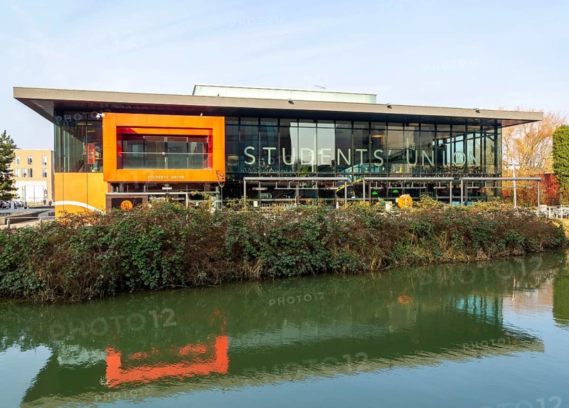 Students' Union building, Brayford campus, University of Lincoln, city of Lincoln, Lincolnshire, England, UK
