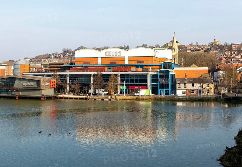 Odeon cinema on waterfront in leisure area of city centre, Brayford Pool, Lincoln, Lincolnshire, England, UK