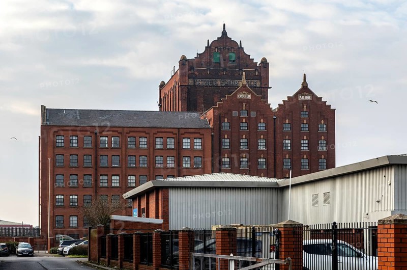 Victoria Flour Mills, Grimsby, north east Lincolnshire, England, UK designed by Sir William Gelder of Hull, built 1889 to 1906