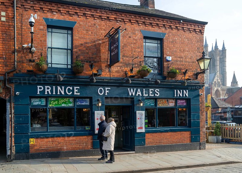 Prince of Wales Inn public house, Bailgate, Uphill area of city of Lincoln, Lincolnshire, East Midlands, England, UK
