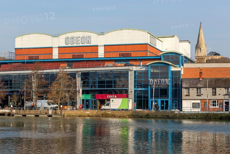 Odeon cinema on waterfront in leisure area of city centre, Brayford Pool, Lincoln, Lincolnshire, England, UK