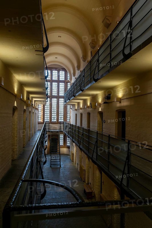Interior of Victorian jail museum, Lincoln Castle, city of Lincoln, Lincolnshire, England, UK