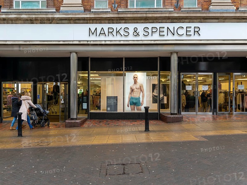 Marks and Spencer department store shop, High Street, city of Lincoln, Lincolnshire, England, UK