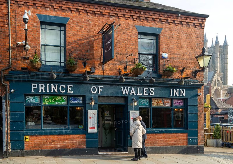 Prince of Wales Inn public house, Bailgate, Uphill area of city of Lincoln, Lincolnshire, East Midlands, England, UK