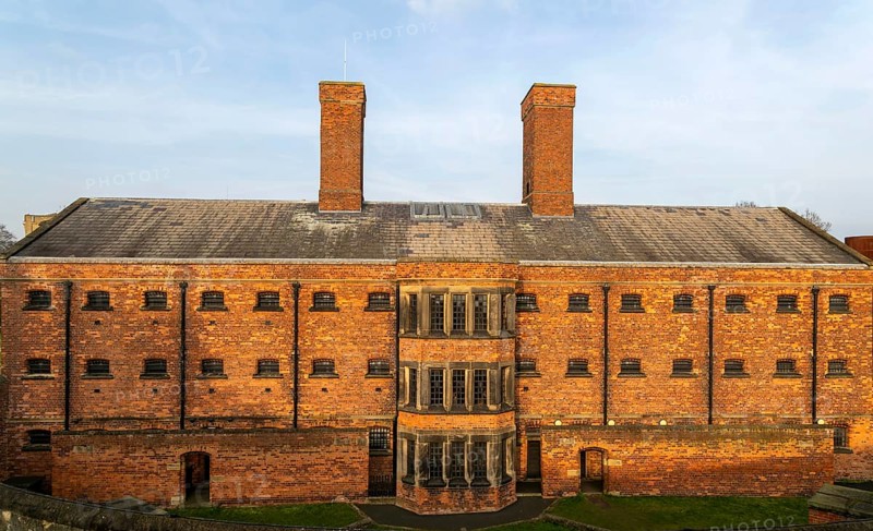 Exterior of Victorian jail museum, Lincoln Castle, city of Lincoln, Lincolnshire, England, UK