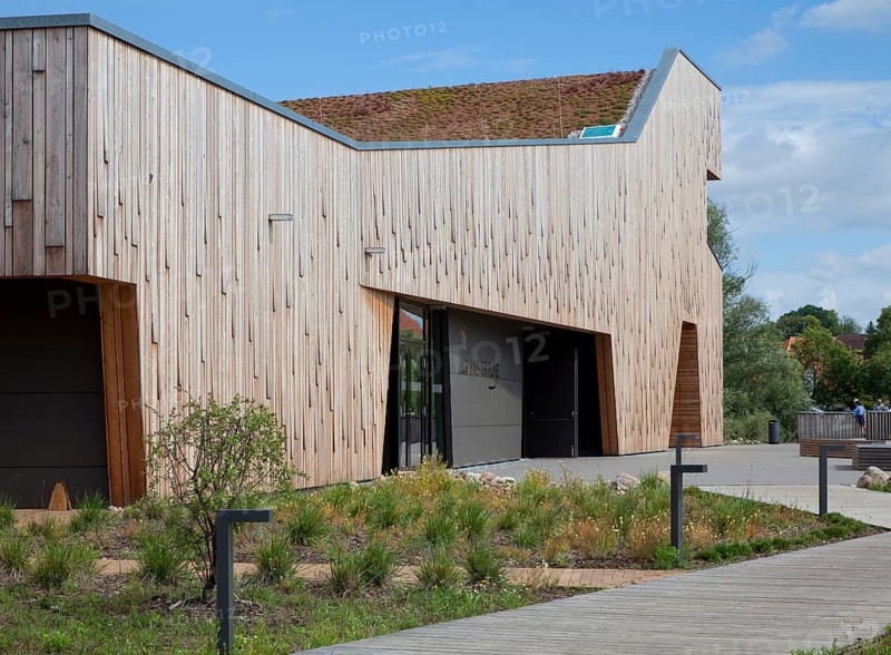 Havelberg HAUS DER FLÜSSE exhibition building for the 2015 Federal Horticultural Show and Natura 2000 information centre v Däschler Architekten 87699 Partial view