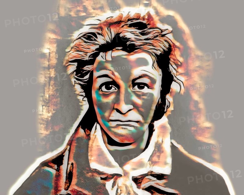 Ernst Theodor Amadeus Hoffmann, or E. T. A. Hoffmann, 1776 - 1822, German Romantic author of fantasy and horror, jurist, composer, music critic, and caricaturist, digitally edited