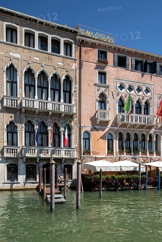 Venice, palaces on the Grand Canal, Palazzo Giustinian Pesaro and Ca' Sagredo, also Palazzo Morosini Sagredo