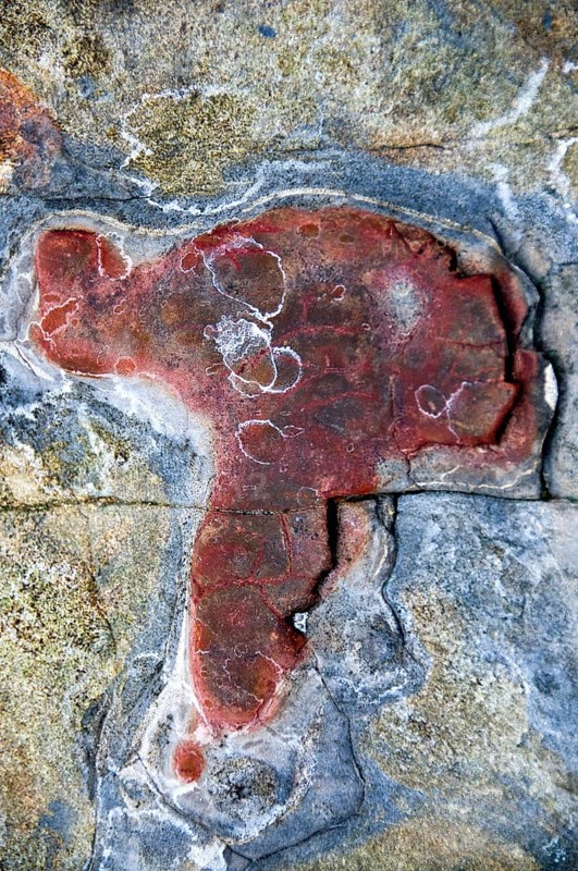 Graphic and exotic formation of rocks, California, USA United States of America