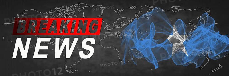Somalia Breaking News, Smoke Flag Background