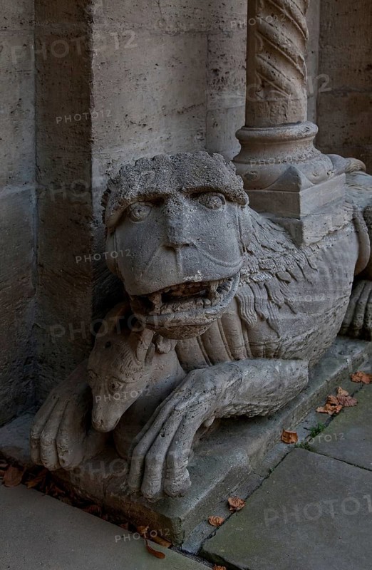 Königslutter Imperial Cathedral Northwest portal right portal lion 76977 Copy of the 19th century