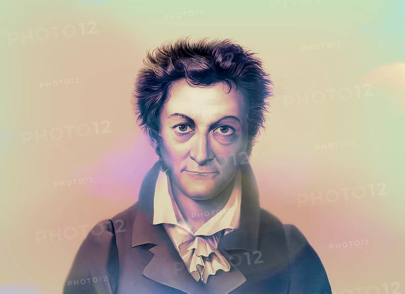Ernst Theodor Amadeus Hoffmann, or E. T. A. Hoffmann, 1776 - 1822, German Romantic author of fantasy and horror, jurist, composer, music critic, and caricaturist, digitally edited
