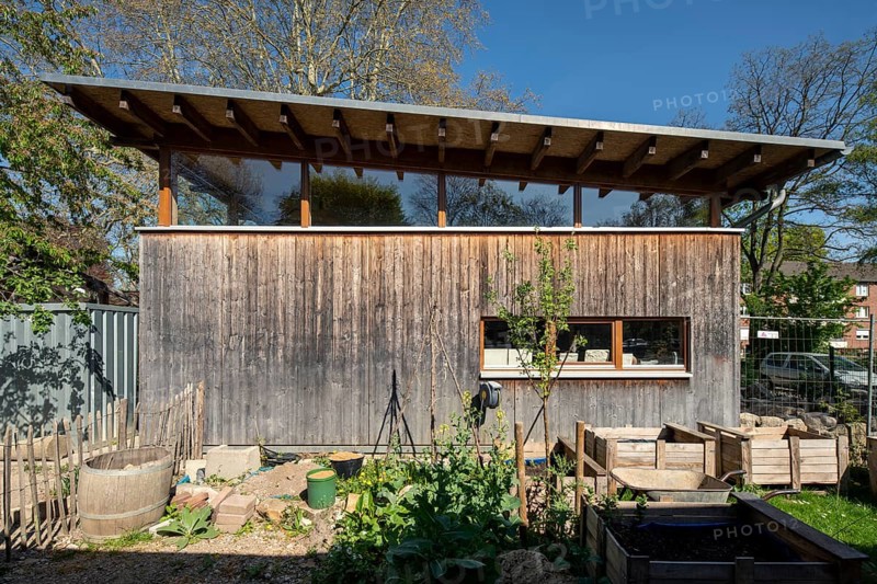 Krefeld, Waldorf School Kaiserstrasse, new building 2019, architect: Piet Reymann 2019, sculpture workshop