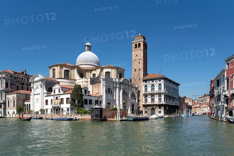 Venice, Grand Canal, San Geremia, designed by Carlo Corbellini in 1753