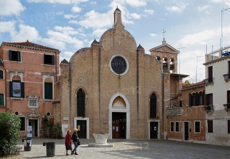 Italy Venice Church of San Giovanni in Bragora -262 View from the west Today's exterior appearance from 1475 Bell gable later - Baptistery of Antonio Vivaldi