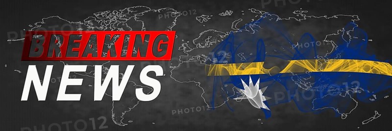 Nauru Breaking News, Smoke Flag Background