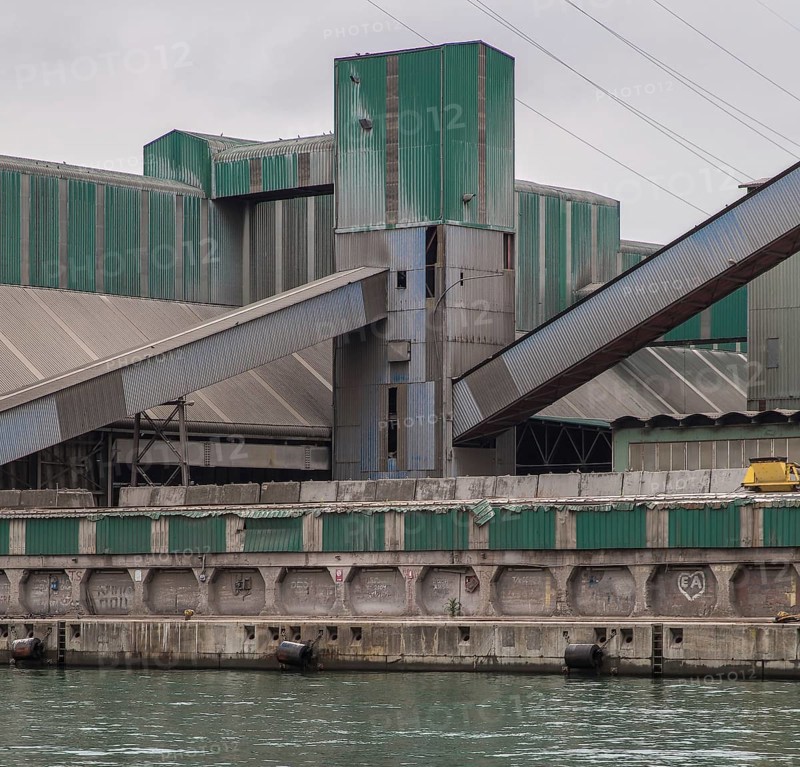 Porto Marghera near Venice, industrial harbour, storage and loading facility