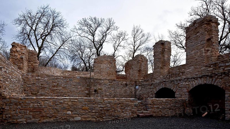 Mansfeld Castle 59196 Mittelort Castle Ruins of the Golden Hall building completed inside to the south in 1532