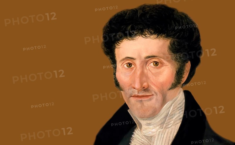 Ernst Theodor Amadeus Hoffmann, or E. T. A. Hoffmann, 1776 - 1822, German Romantic author of fantasy and horror, jurist, composer, music critic, and caricaturist, digitally edited