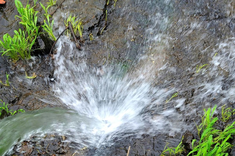 Waterfall and splash