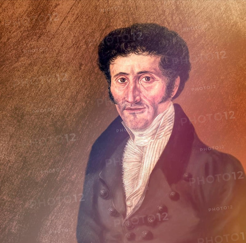 Ernst Theodor Amadeus Hoffmann, or E. T. A. Hoffmann, 1776 - 1822, German Romantic author of fantasy and horror, jurist, composer, music critic, and caricaturist, digitally edited