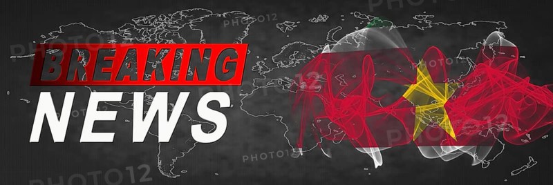 Suriname Breaking News, Smoke Flag Background