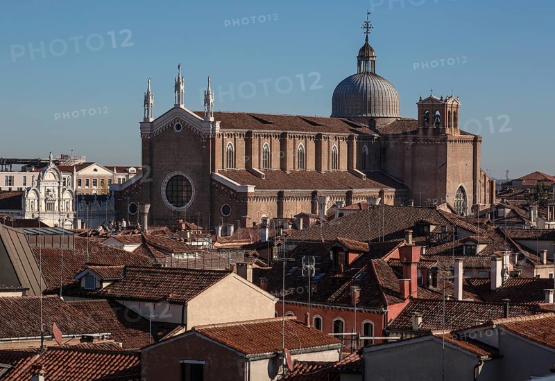 Italy Venice Zanipolo Church -448 seen from the roof of the Fondaca dei Tedeschi in north-east direction