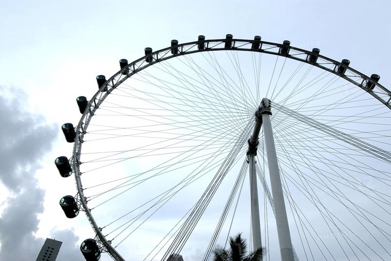 Flyer world largest giant observation wheel, Singapore, Asia