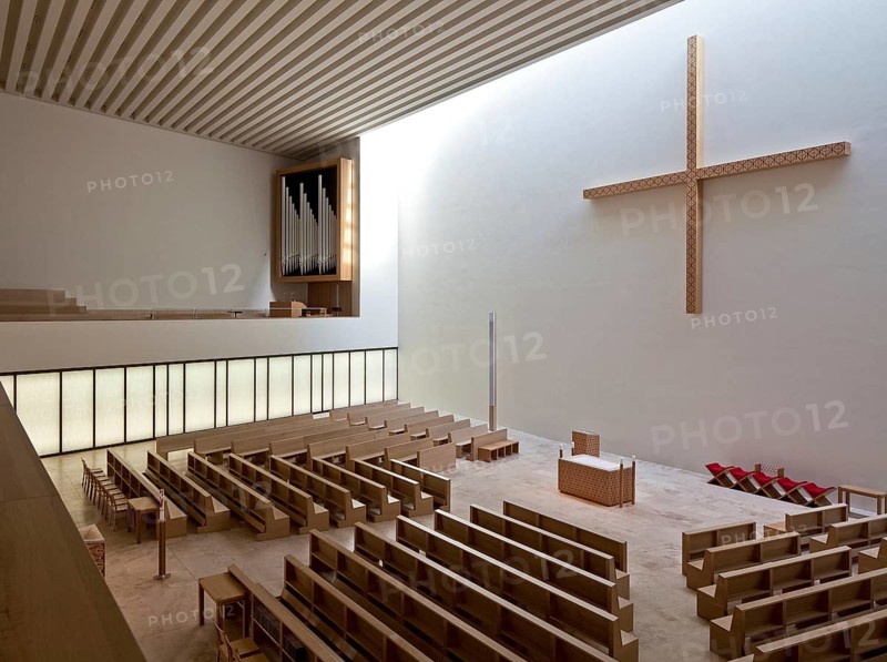 Leipzig Propsteikirche St Trinitatis 79771 built 2013-15 by Schulz & Schulz Architekten Interior facing north-east