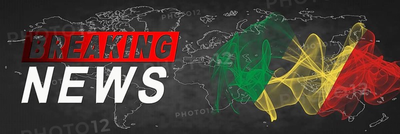 Republic of the Congo Breaking News, Smoke Flag Background